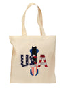 USA Bobsled Grocery Tote Bag - Natural by TooLoud-Grocery Tote-TooLoud-Natural-Medium-Davson Sales
