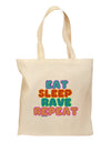 Eat Sleep Rave Repeat Hypnotic Grocery Tote Bag by TooLoud-Grocery Tote-TooLoud-Natural-Medium-Davson Sales