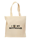 I Heart My Rottweiler Grocery Tote Bag by TooLoud-Grocery Tote-TooLoud-Natural-Medium-Davson Sales