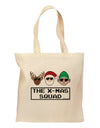 The X-mas Squad Text Grocery Tote Bag-Grocery Tote-TooLoud-Natural-Medium-Davson Sales