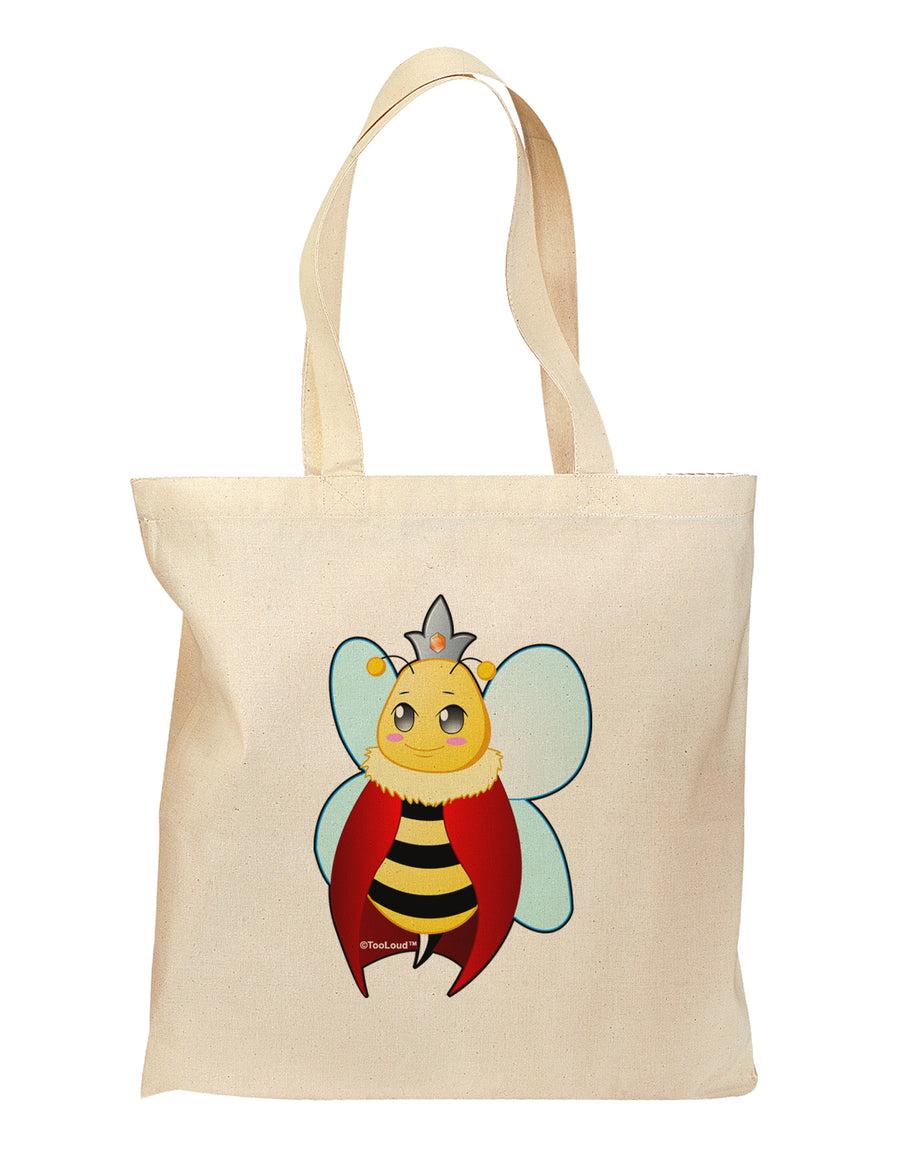 Queen Bee Mothers Day Grocery Tote Bag by TooLoud-Grocery Tote-TooLoud-Natural-Medium-Davson Sales