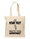 Personalized I'm -Customizable- What's Your Superpower Grocery Tote Bag-Grocery Tote-TooLoud-Natural-Medium-Davson Sales