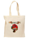 Tattoo Heart I Love My Mom Grocery Tote Bag-Grocery Tote-TooLoud-Natural-Medium-Davson Sales