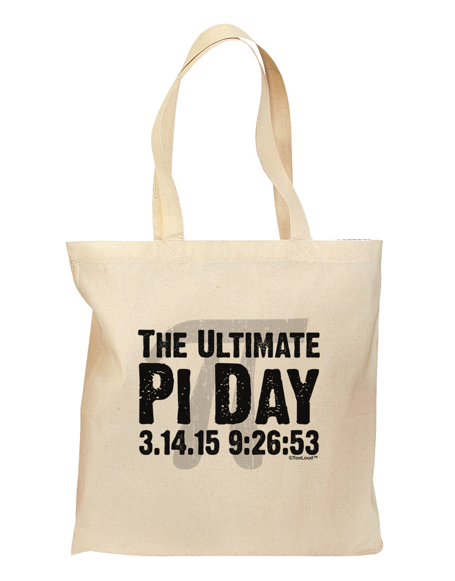 The Ultimate Pi Day Text Grocery Tote Bag by TooLoud-Grocery Tote-TooLoud-Natural-Medium-Davson Sales