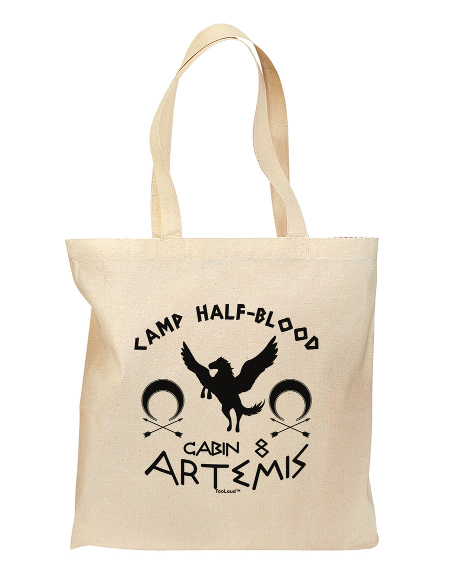 Camp Half Blood Cabin 8 Artemis Grocery Tote Bag by TooLoud-Grocery Tote-TooLoud-Natural-Medium-Davson Sales