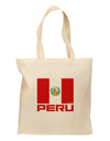 Peru Flag Grocery Tote Bag-Grocery Tote-TooLoud-Natural-Medium-Davson Sales