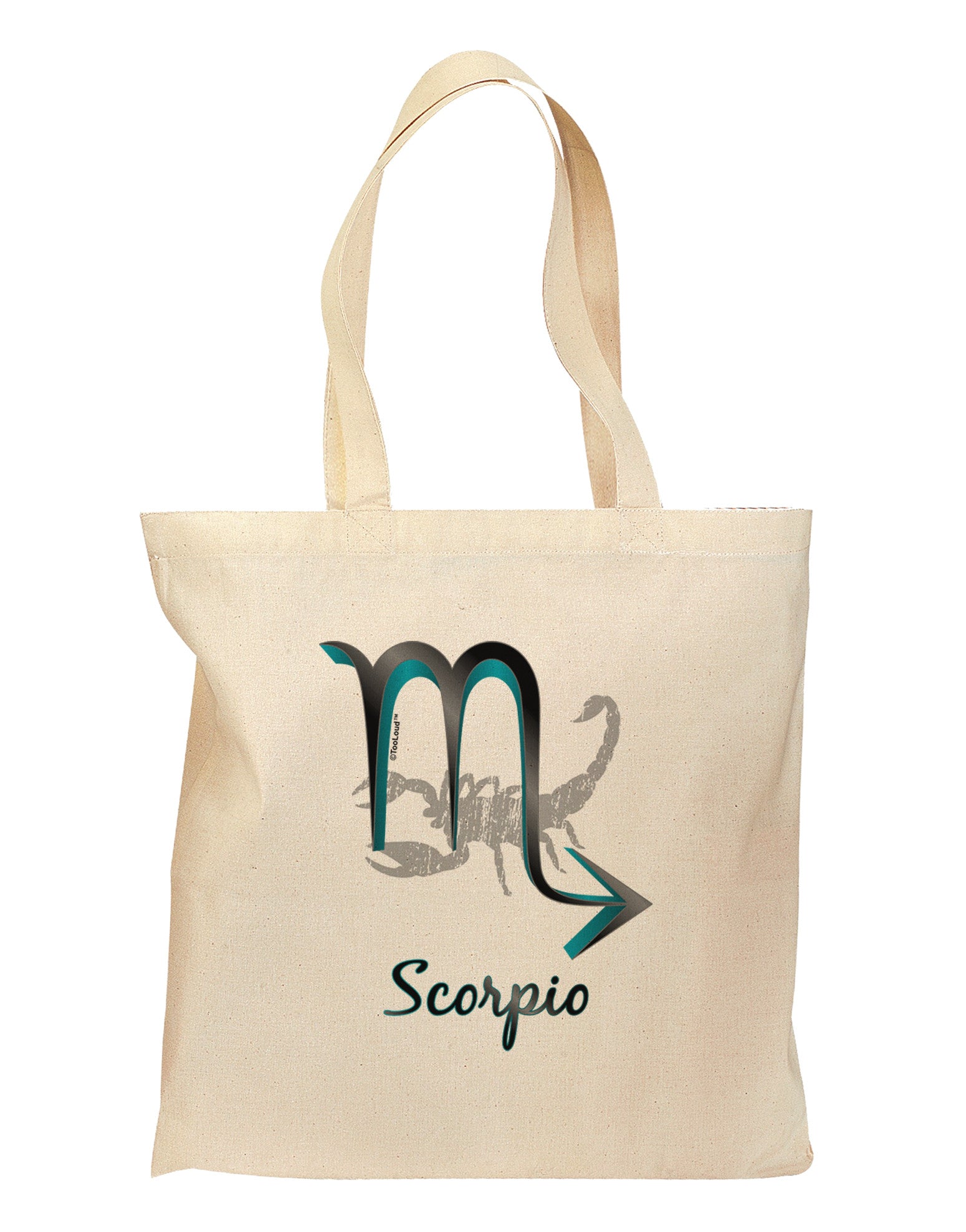 Scorpio Symbol Grocery Tote Bag-Grocery Tote-TooLoud-Natural-Medium-Davson Sales