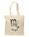 Scorpio Symbol Grocery Tote Bag-Grocery Tote-TooLoud-Natural-Medium-Davson Sales