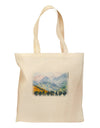 CO Fog Mountains Text Grocery Tote Bag-Grocery Tote-TooLoud-Natural-Medium-Davson Sales