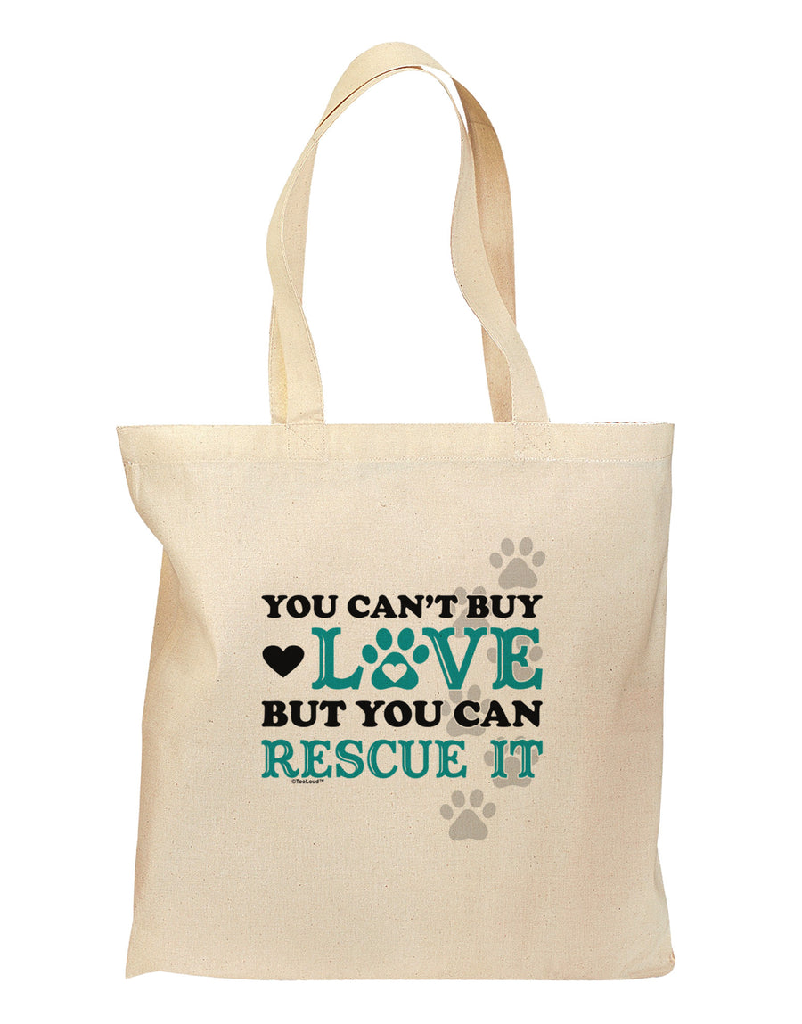 Can't Buy Love Rescue It Grocery Tote Bag-Grocery Tote-TooLoud-Natural-Medium-Davson Sales