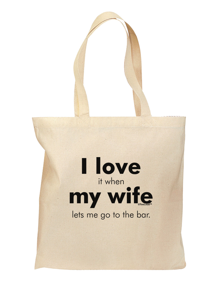 I Love My Wife - Bar Grocery Tote Bag by TooLoud-Grocery Tote-TooLoud-Natural-Medium-Davson Sales
