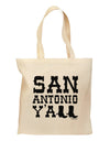 San Antonio Y'all - Boots - Texas Pride Grocery Tote Bag by TooLoud-Grocery Tote-TooLoud-Natural-Medium-Davson Sales