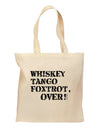 Whiskey Tango Foxtrot WTF Grocery Tote Bag by TooLoud-Grocery Tote-TooLoud-Natural-Medium-Davson Sales