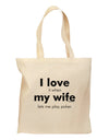I Love My Wife - Poker Grocery Tote Bag by TooLoud-Grocery Tote-TooLoud-Natural-Medium-Davson Sales