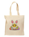 Chick In Bunny Costume Grocery Tote Bag-Grocery Tote-TooLoud-Natural-Medium-Davson Sales