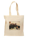 Laying Black Bear Grocery Tote Bag - Natural-Grocery Tote-TooLoud-Natural-Medium-Davson Sales