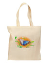 Blue Watercolor Butterfly Grocery Tote Bag-Grocery Tote-TooLoud-Natural-Medium-Davson Sales