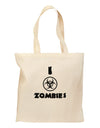 I Biohazard Zombies - Apocalypse Grocery Tote Bag-Grocery Tote-TooLoud-Natural-Medium-Davson Sales