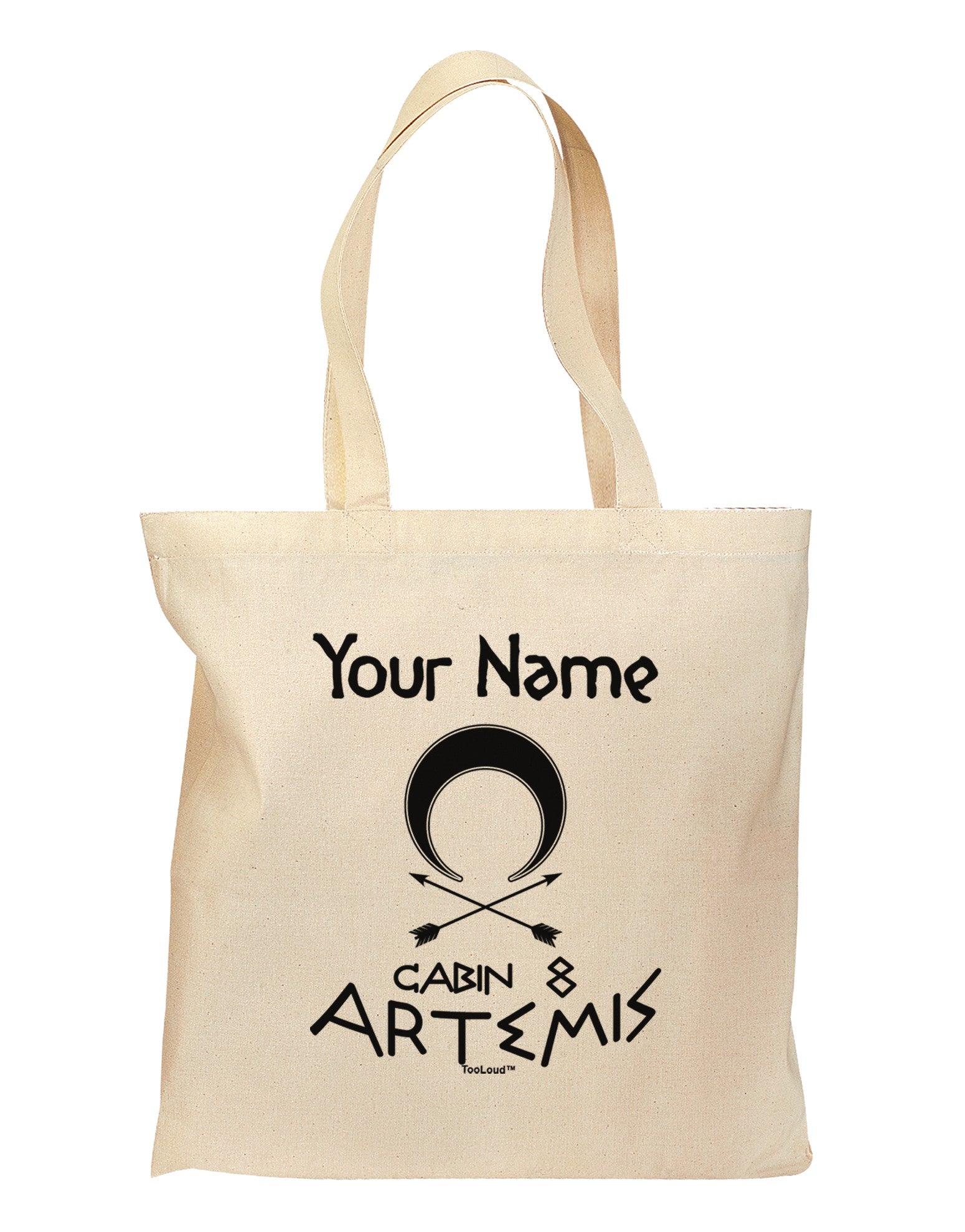 Personalized Cabin 8 Artemis Grocery Tote Bag by TooLoud-Grocery Tote-TooLoud-Natural-Medium-Davson Sales