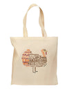 Turkey Typography Grocery Tote Bag-Grocery Tote-TooLoud-Natural-Medium-Davson Sales