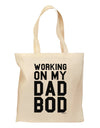 Working On My Dad Bod Grocery Tote Bag by TooLoud-Grocery Tote-TooLoud-Natural-Medium-Davson Sales
