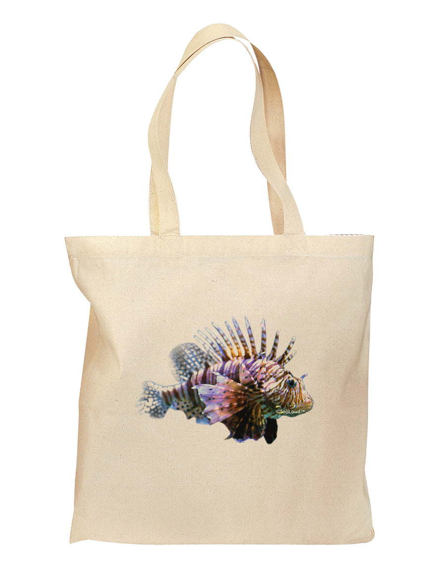 Lionfish Grocery Tote Bag-Grocery Tote-TooLoud-Natural-Medium-Davson Sales