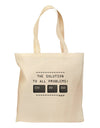 The Solution - Ctrl Alt Del Grocery Tote Bag-Grocery Tote-TooLoud-Natural-Medium-Davson Sales