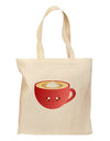 Cute Christmas Drink Eggnog Grocery Tote Bag-Grocery Tote-TooLoud-Natural-Medium-Davson Sales