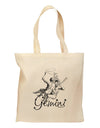 Gemini Illustration Grocery Tote Bag-Grocery Tote-TooLoud-Natural-Medium-Davson Sales