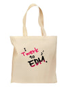 Twerk To EDM Pink Grocery Tote Bag-Grocery Tote-TooLoud-Natural-Medium-Davson Sales