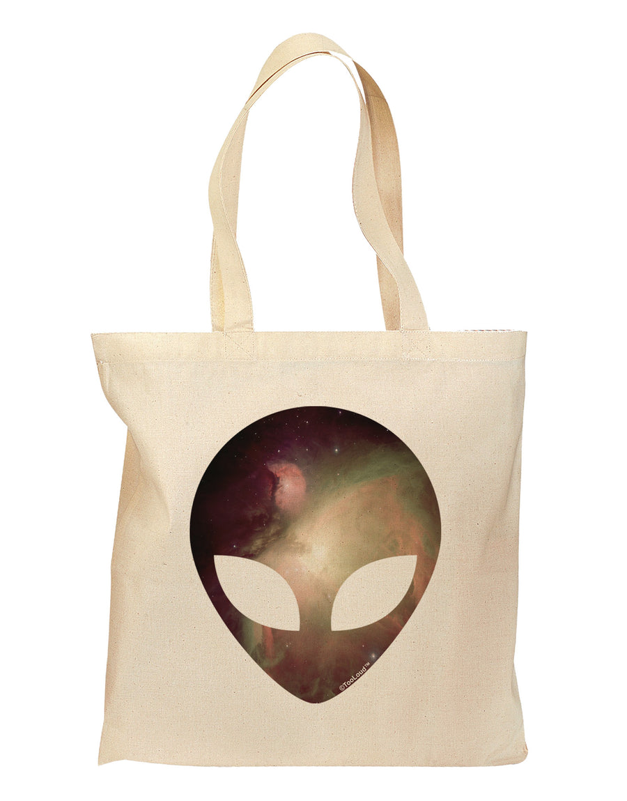 Extraterrestrial Face - Space #2 Grocery Tote Bag by TooLoud-Grocery Tote-TooLoud-Natural-Medium-Davson Sales