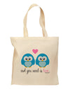 Owl You Need Is Love - Blue Owls Grocery Tote Bag by TooLoud-Grocery Tote-TooLoud-Natural-Medium-Davson Sales