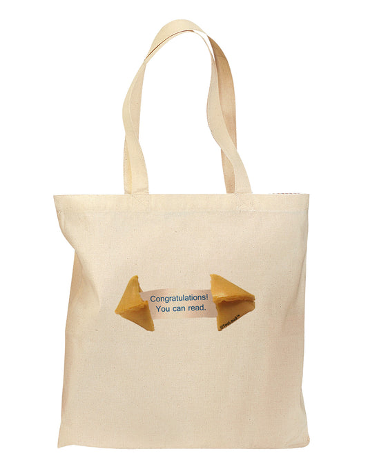 Sarcastic Fortune Cookie Grocery Tote Bag-Grocery Tote-TooLoud-Natural-Medium-Davson Sales