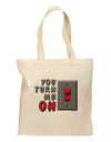 You Turn Me On Switch Grocery Tote Bag - Natural-Grocery Tote-TooLoud-Natural-Medium-Davson Sales