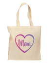 Mom Heart Design - Gradient Colors Grocery Tote Bag by TooLoud-Grocery Tote-TooLoud-Natural-Medium-Davson Sales