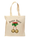 Jingle Bells Grocery Tote Bag by TooLoud-Grocery Tote-TooLoud-Natural-Medium-Davson Sales