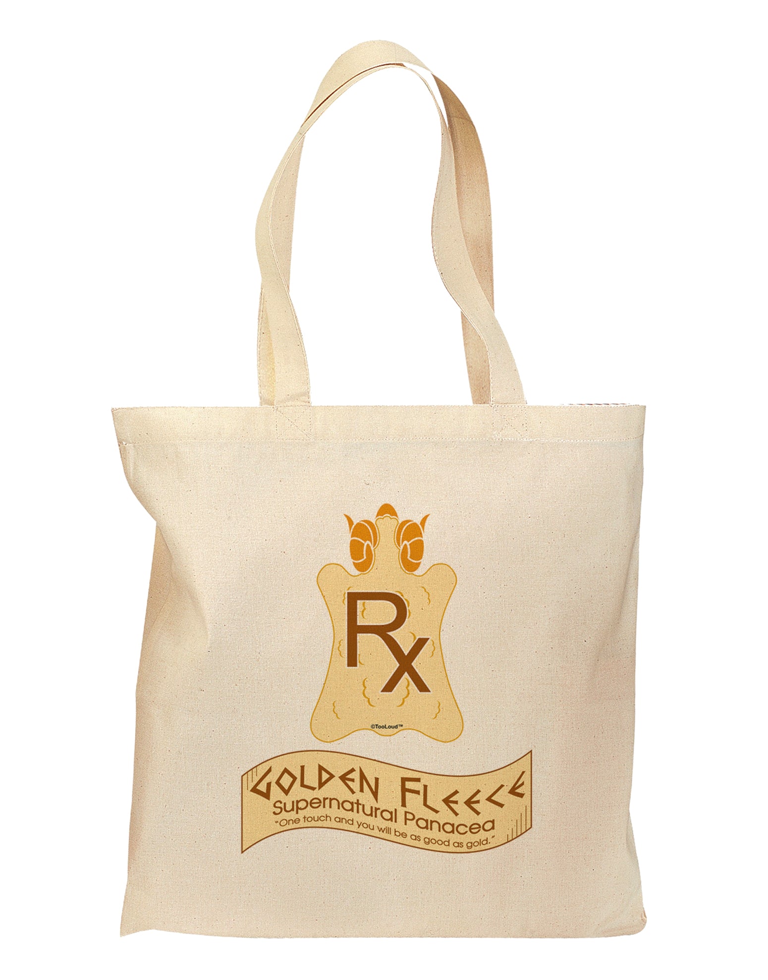 Golden Fleece - Supernatural Panacea Grocery Tote Bag by TooLoud-Grocery Tote-TooLoud-Natural-Medium-Davson Sales