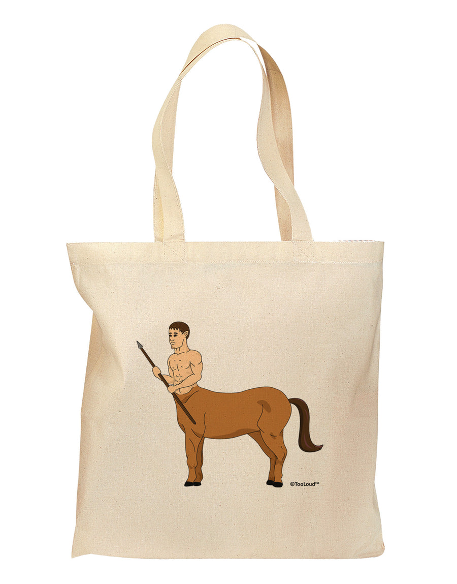 Greek Mythology Centaur Design - Color Grocery Tote Bag by TooLoud-Grocery Tote-TooLoud-Natural-Medium-Davson Sales