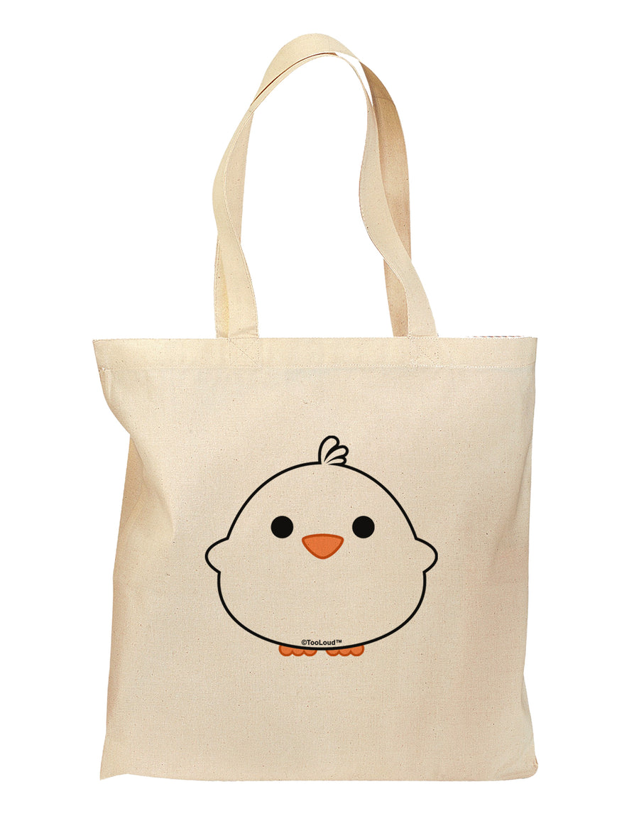 Cute Little Chick - White Grocery Tote Bag by TooLoud-Grocery Tote-TooLoud-Natural-Medium-Davson Sales