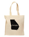 Georgia - United States Shape Grocery Tote Bag-Grocery Tote-TooLoud-Natural-Medium-Davson Sales