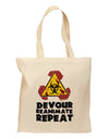 Devour Reanimate Repeat Grocery Tote Bag by TooLoud-Grocery Tote-TooLoud-Natural-Medium-Davson Sales