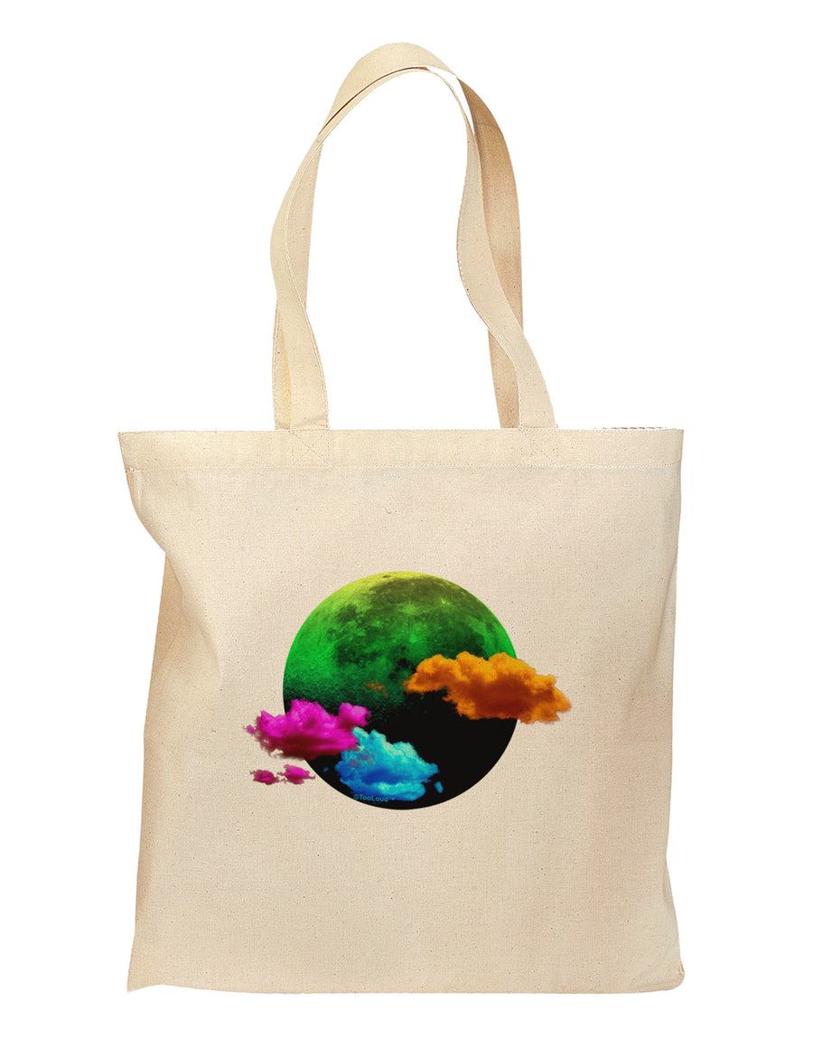 Moon Dream Hallucination Grocery Tote Bag-Grocery Tote-TooLoud-Natural-Medium-Davson Sales