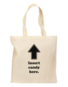 Insert Candy Here - Funny Grocery Tote Bag-Grocery Tote-TooLoud-Natural-Medium-Davson Sales