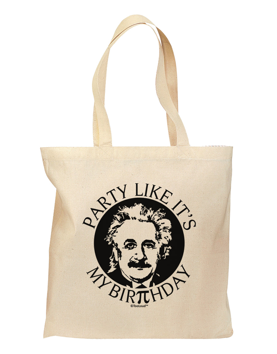 Pi Day - Birthday Design Grocery Tote Bag by TooLoud-Grocery Tote-TooLoud-Natural-Medium-Davson Sales