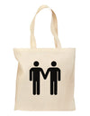 Gay Men Holding Hands Symbol Grocery Tote Bag-Grocery Tote-TooLoud-Natural-Medium-Davson Sales