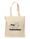 I'm HER Valentine Grocery Tote Bag-Grocery Tote-TooLoud-Natural-Medium-Davson Sales