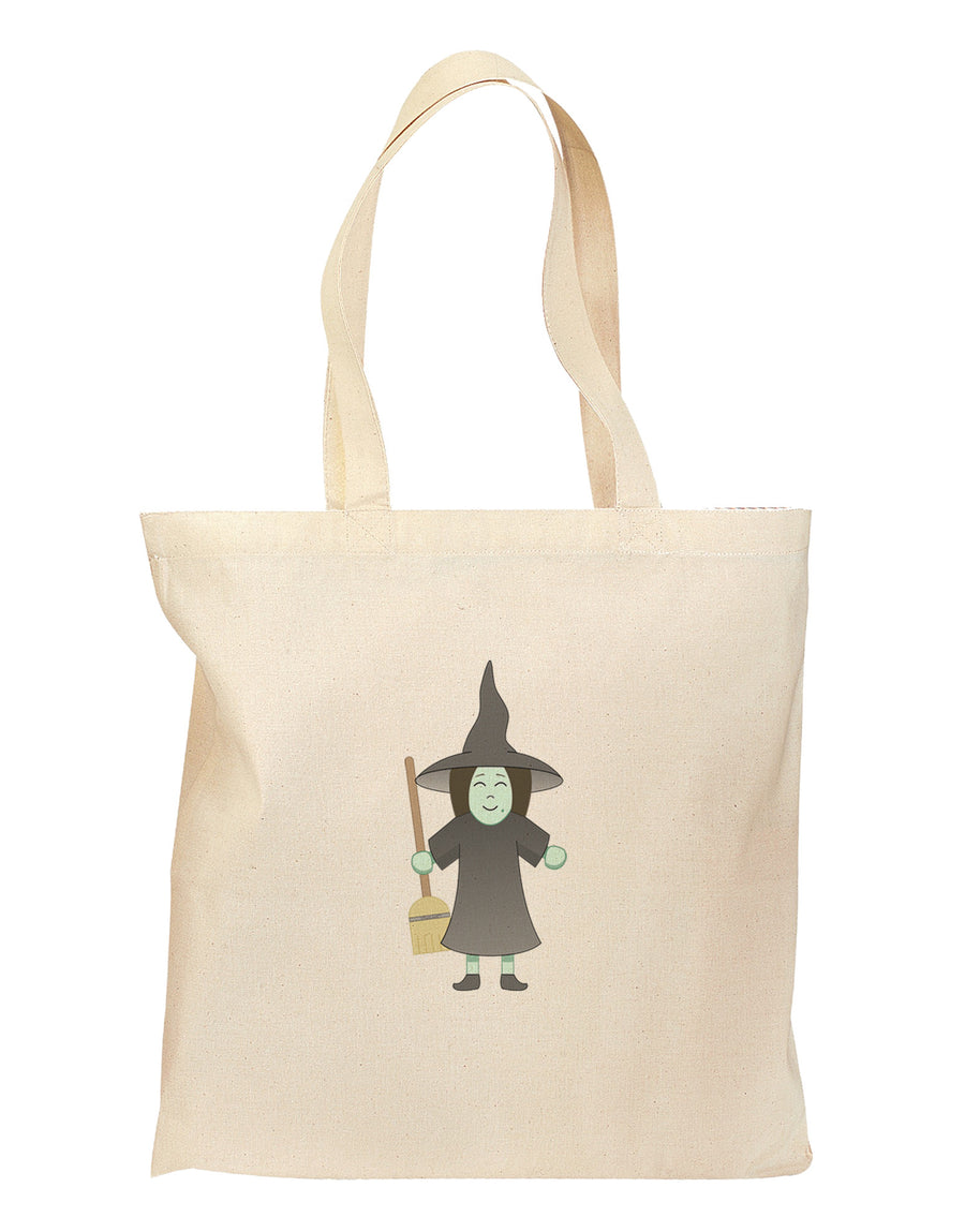 Wizra the Witch Grocery Tote Bag-Grocery Tote-TooLoud-Natural-Medium-Davson Sales