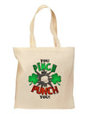 TooLoud You Pinch Me I Punch You Grocery Tote Bag-Grocery Tote-TooLoud-Natural-Medium-Davson Sales