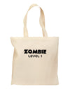 Zombie Level 1 - Funny - Halloween Grocery Tote Bag-Grocery Tote-TooLoud-Natural-Medium-Davson Sales