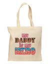 My Daddy is My Hero - Armed Forces - Pink Grocery Tote Bag by TooLoud-Grocery Tote-TooLoud-Natural-Medium-Davson Sales